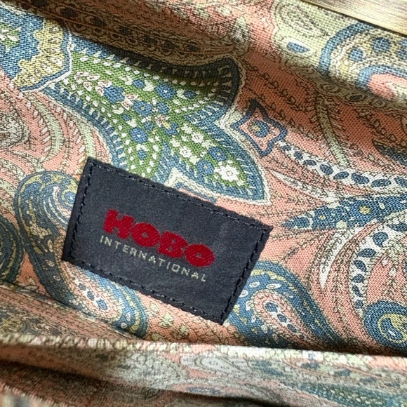 HOBO INTERNATIONAL Lauren Dark Blue Embossed Leather Clutch Wallet - Picture 6 of 12